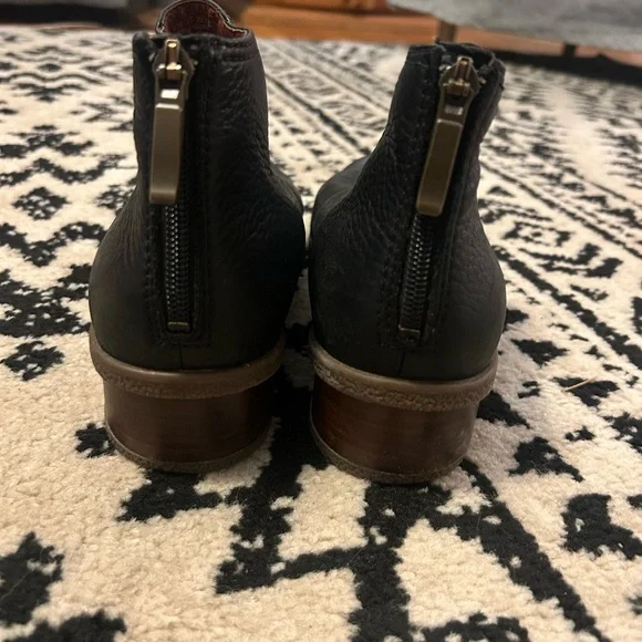 Dansko Textured Black Ankle Booties - Picture 3 of 6
